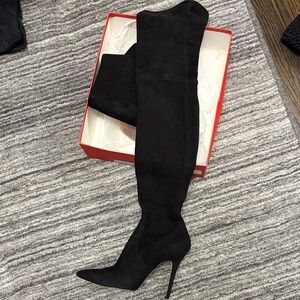Jean-Michele Cazabat over the knee boot